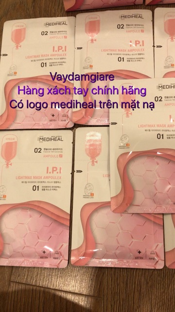 Mua 1 được 2  Mặt Nạ giấy + serum chống nám,tàn nhang, Làm Sáng Da Mediheal I.P.I Lightmax