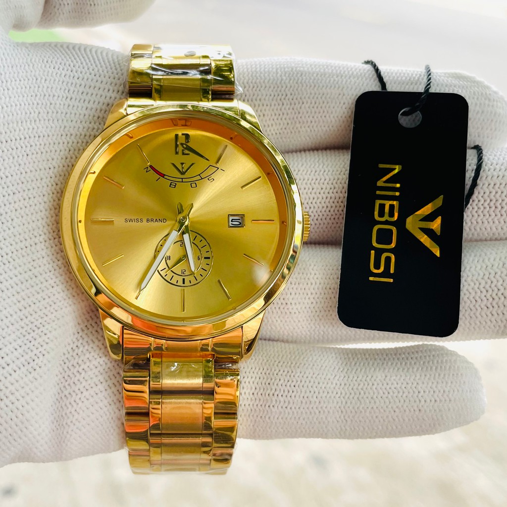 Đồng hồ nam chính hãng - ĐỒNG HỒ NAM NIBOSI SIÊU MỎNG DÂY VỎ INOX NGUYÊN KHỐI HÀNG HÃNG FULL BOX