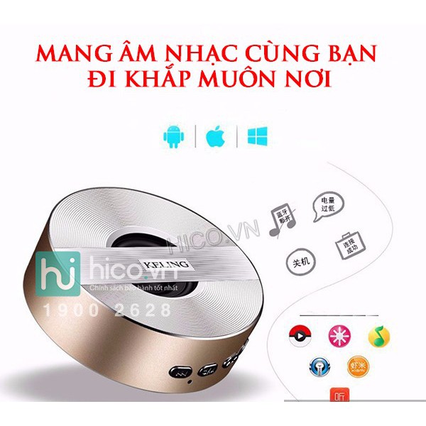 💝[ƯU ĐÃI SỐC] LOA BLUETOOTH KELING A5 - NHỎ GỌN - ÂM THANH SỐNG ĐỘNG CỰC CHẤT - GIÁ RẺ - KM BÚT CẢM Ứng