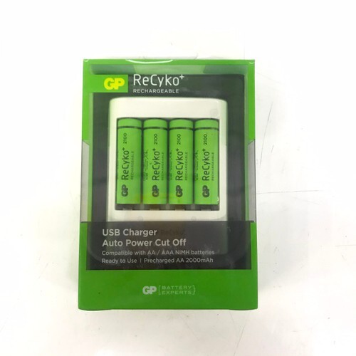 Bộ Pin 2000mah kèm Sạc U411 (4v2100) AA/AAA GP ReCyko⁺