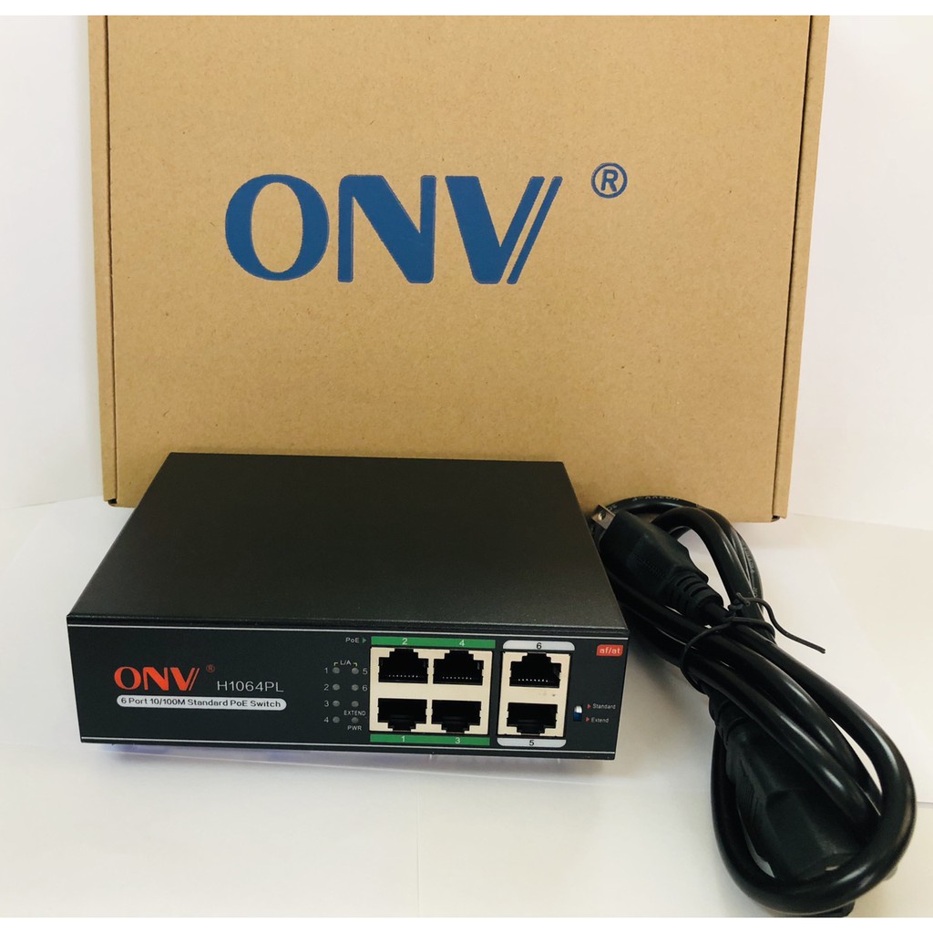 Switch Poe 4 Port ONV Hàng Chính Hãng