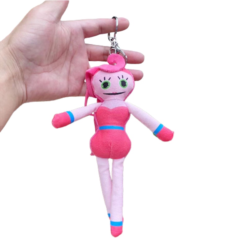 Poppy Playtime Mommy Plush Keychain Daddy Keyring Huggy Wugg Dolls Gift For Kids