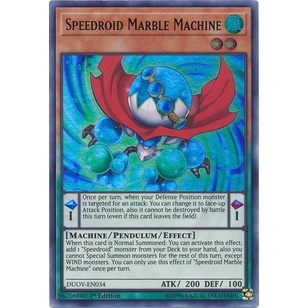 Thẻ bài Yugioh - TCG - Speedroid Marble Machine / DUOV-EN034'