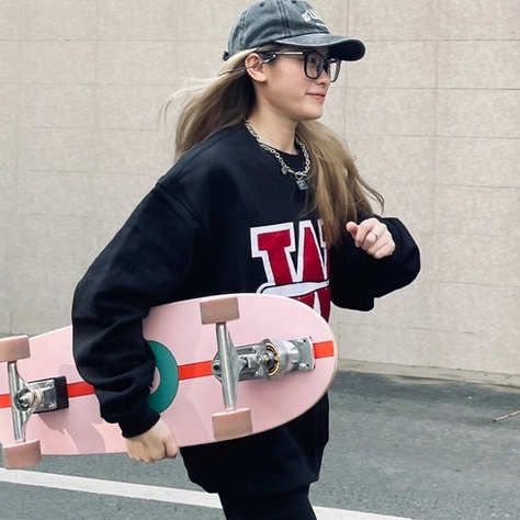 ZHELIHANGFEI  Áo Sweater In Chữ Phong Cách Retro Mỹ