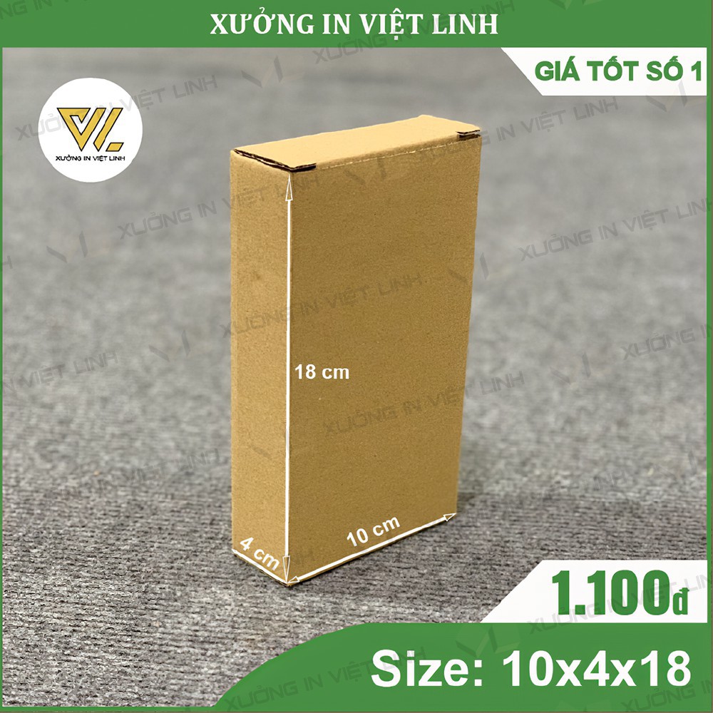100 Hộp 18x10x4 cm - Hộp Carton Đóng Hàng, Hộp Cod