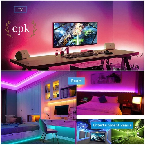 Cuộn dây led RGB dán decor phòng, gồm 16 triệu màu APP+TẶNG REMOTE, cảm biến theo nhạc, dây led bọc silicon cao cấp