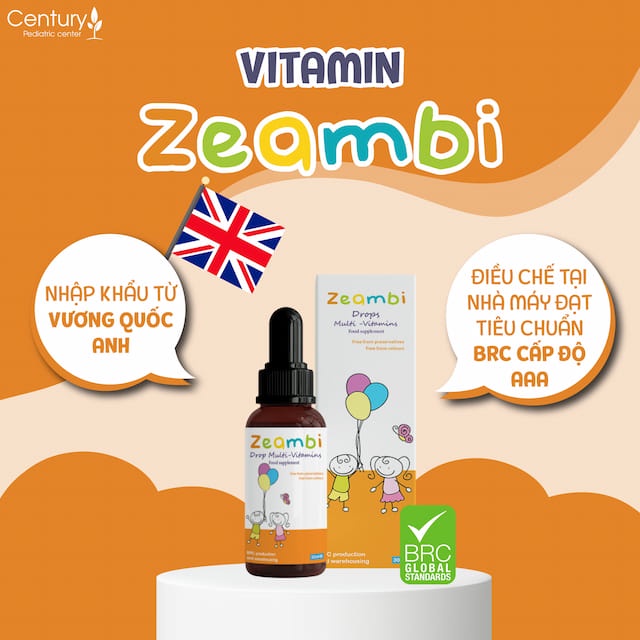 Zeambi Multivitamin, hỗ trợ cung cấp các vitamin cho trẻ.