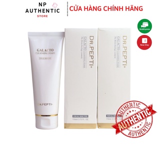 [Chính hãng] Sữa Rửa Mặt Sáng Da Cân Bằng pH Dr Pepti Galacto Cleansing Foam 110ml
