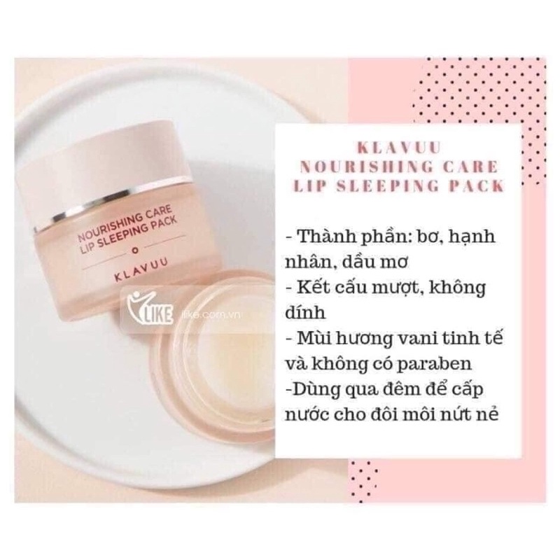 MẶT NẠ NGỦ MÔI KLAVUU