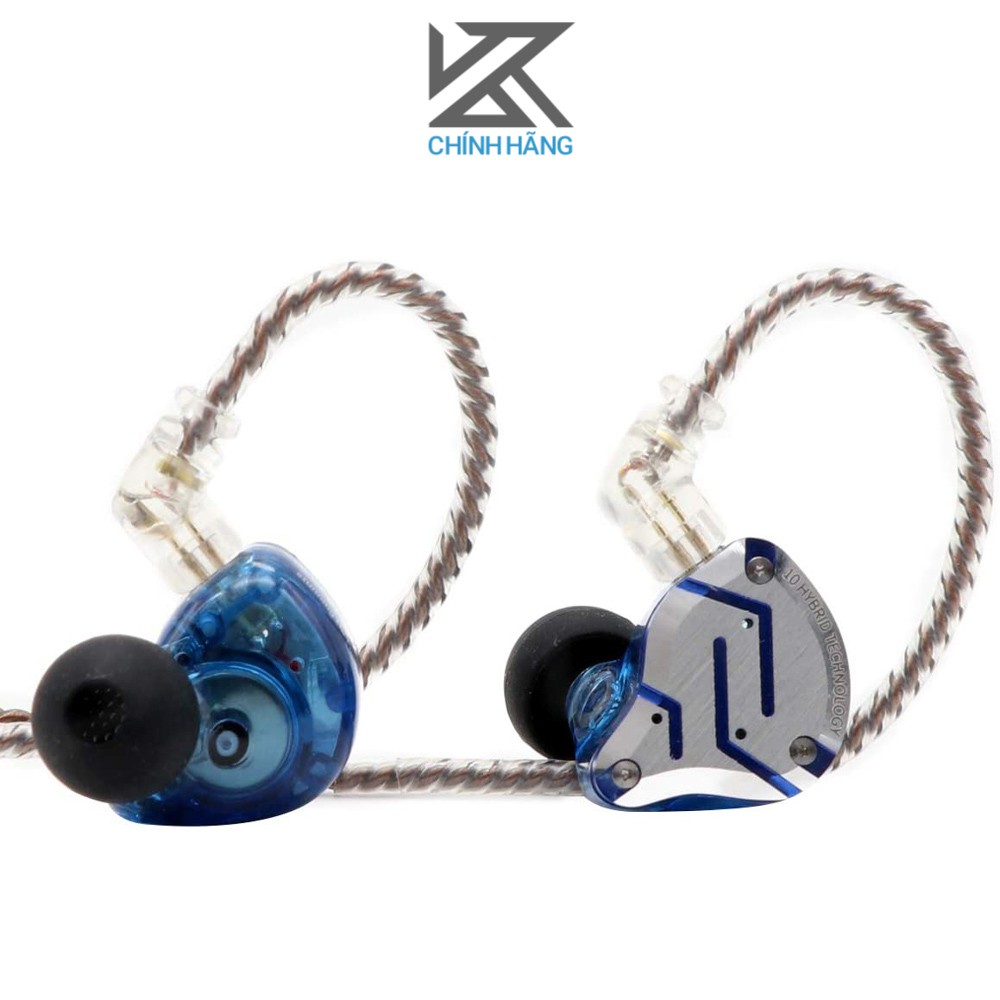 Tai nghe KZ ZS10 Pro - Hàng chính hãng | Có mic thoại, dây dẫn tháo rời, 1DD + 4BA mỗi