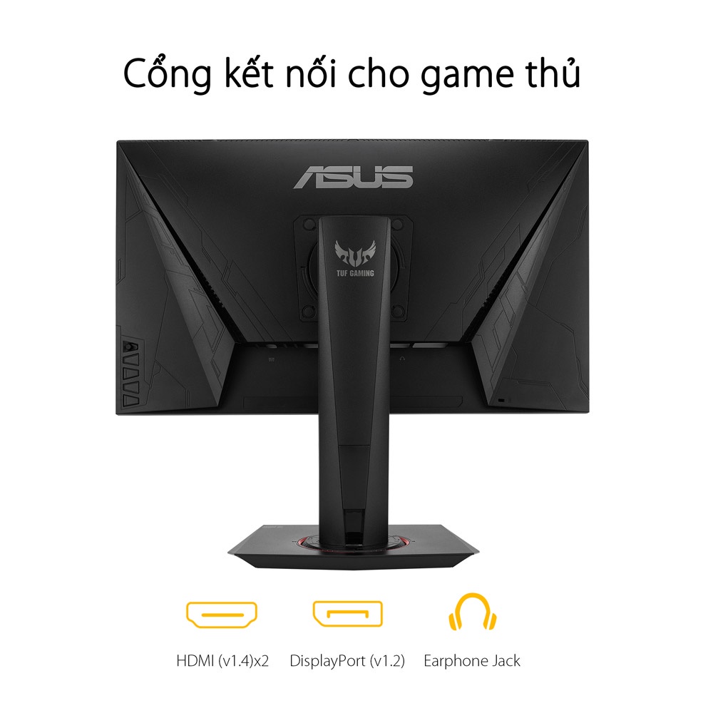 Màn hình Asus VG259QR (24.5inch/FHD/IPS/165Hz/1ms/300nits/HDMI+DP+Audio/Gsync) - Hàng Chính Hãng