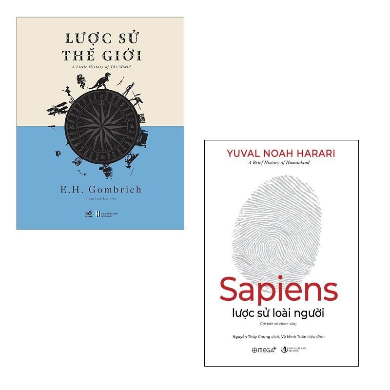 Sách - Combo Lược Sử Thế Giới +  Sapiens : Lược Sử Loài Người (2 cuốn)