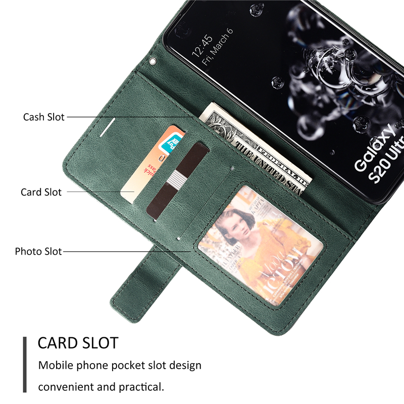 Bao Da Gập Có Ngăn Đựng Thẻ Cho Điện Thoại Samsung A72 A71 A51 A70S A50 A30S A22 A21S A20S A10S