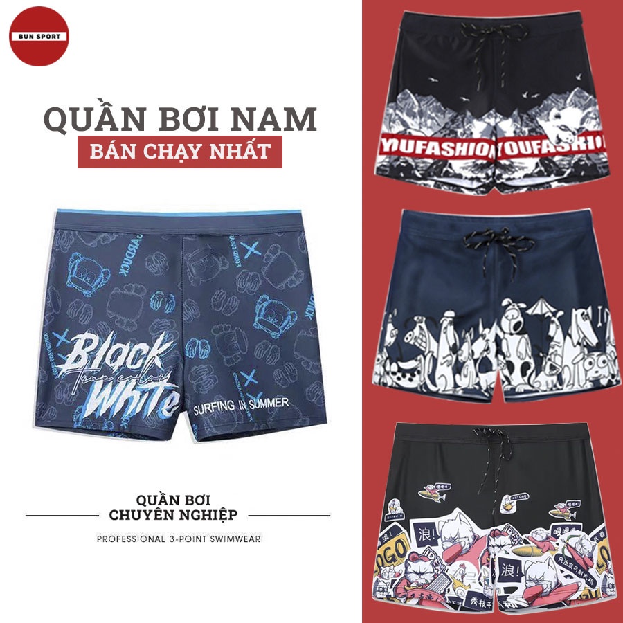 Quần bơi thể thao nam Boxer CAO CẤP Hot nhất 2022