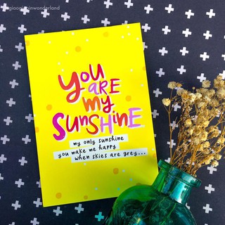 Thiệp You are my sunshine