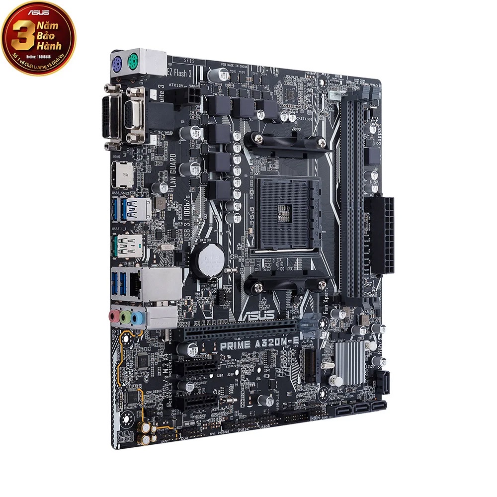 [Mã ELMALL10 giảm 10% đơn 500K] Bo mạch chính/ Mainboard Asus Prime A320M-E