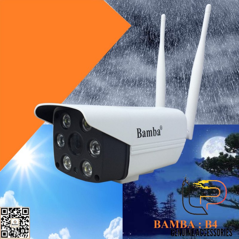 CAMERA WIFI KHÔNG DÂY BAMBA B4 - CAMERA IP BAMBA B4 2.0 KHÔNG DÂY CHUYÊN NGOÀI TRỜI