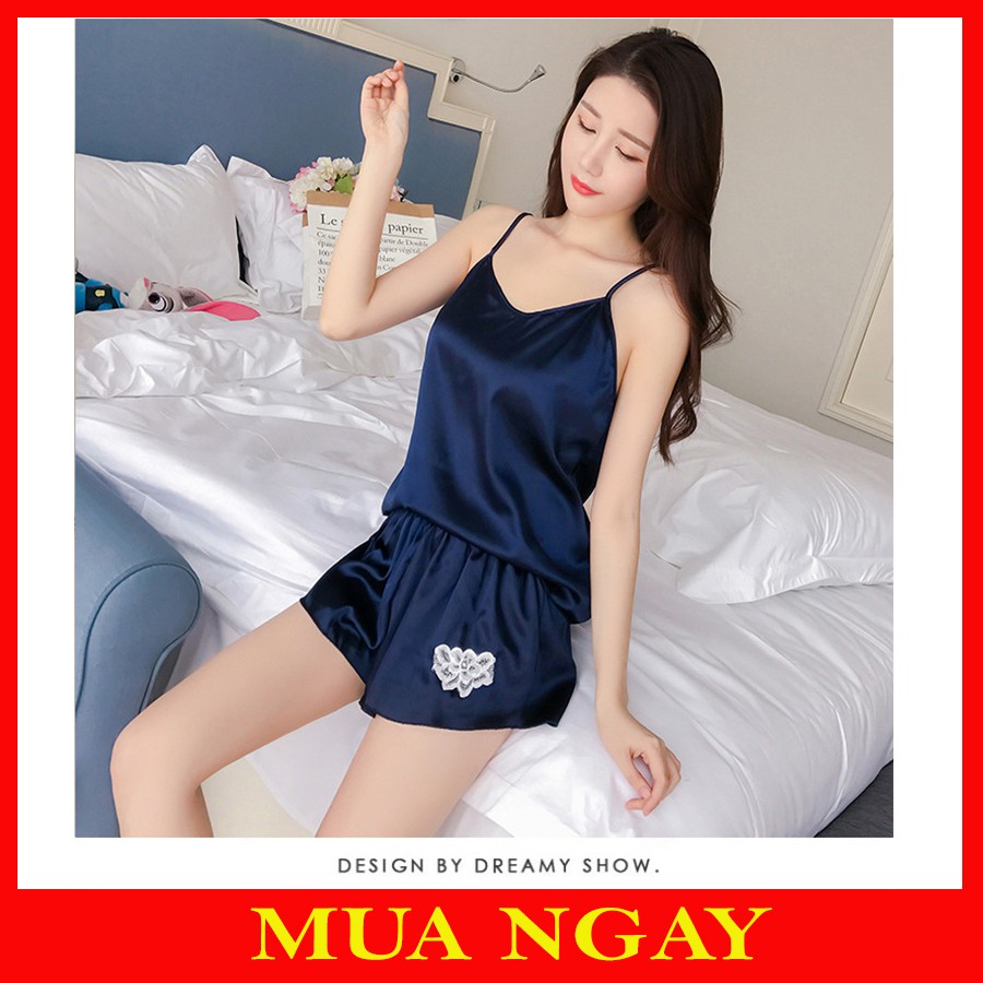 Bộ Ngủ Nữ 2 Dây Dễ Thương Quyến Rũ VN12