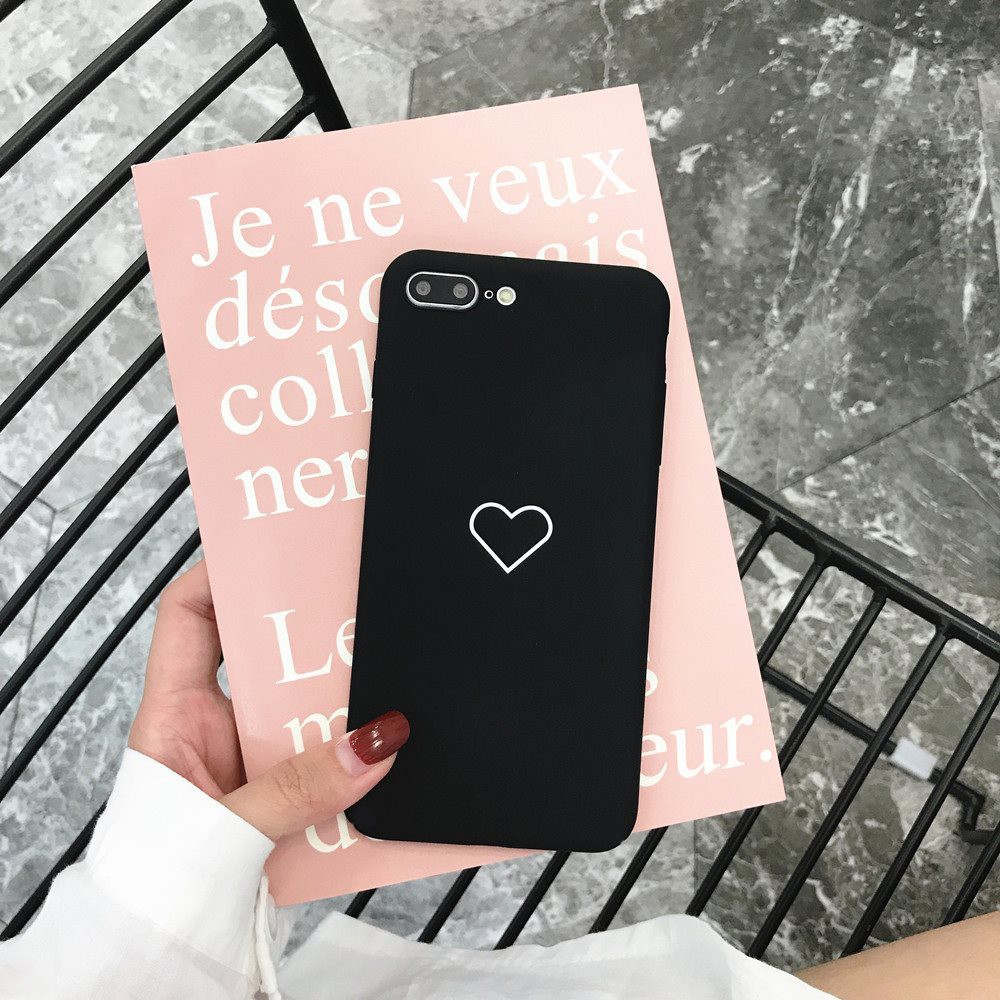 Ốp lưng iphone Tim bé nhỏ TPU trơn dẻo mềm 5/5s/6/6plus/6s/6splus/7/7plus/8/8plus/x/xr/xs/11/12/pro/max/plus/promax | BigBuy360 - bigbuy360.vn