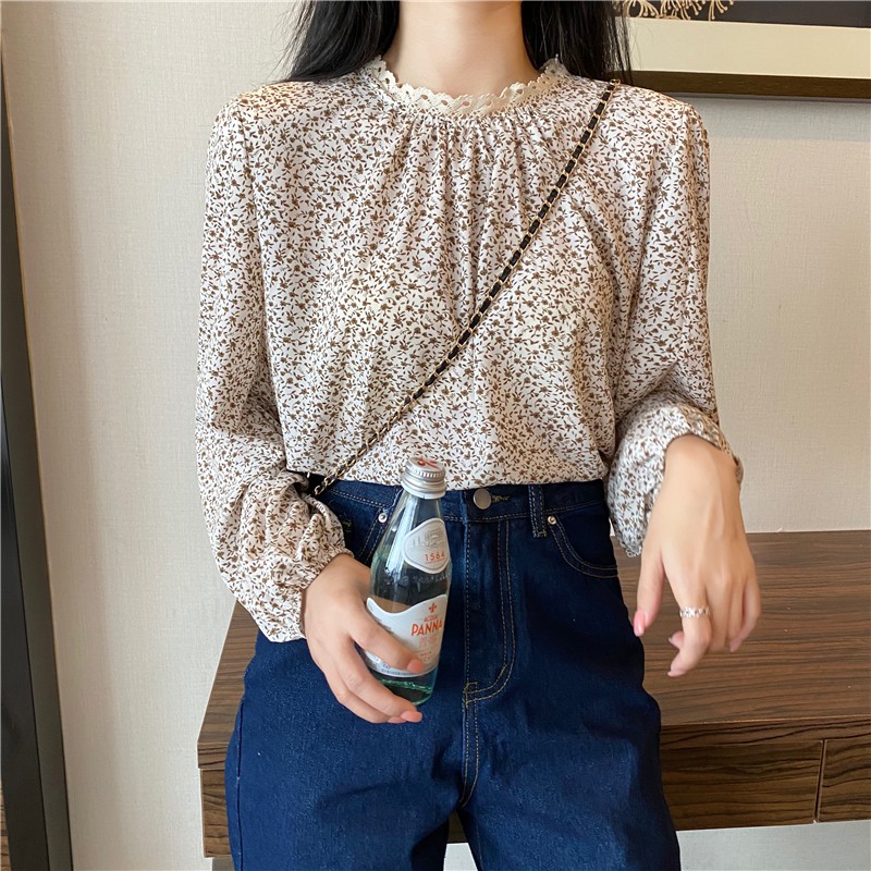 Áo Voan Tay Dài Phối Ren Thời Trang Dành Cho Nữ | BigBuy360 - bigbuy360.vn