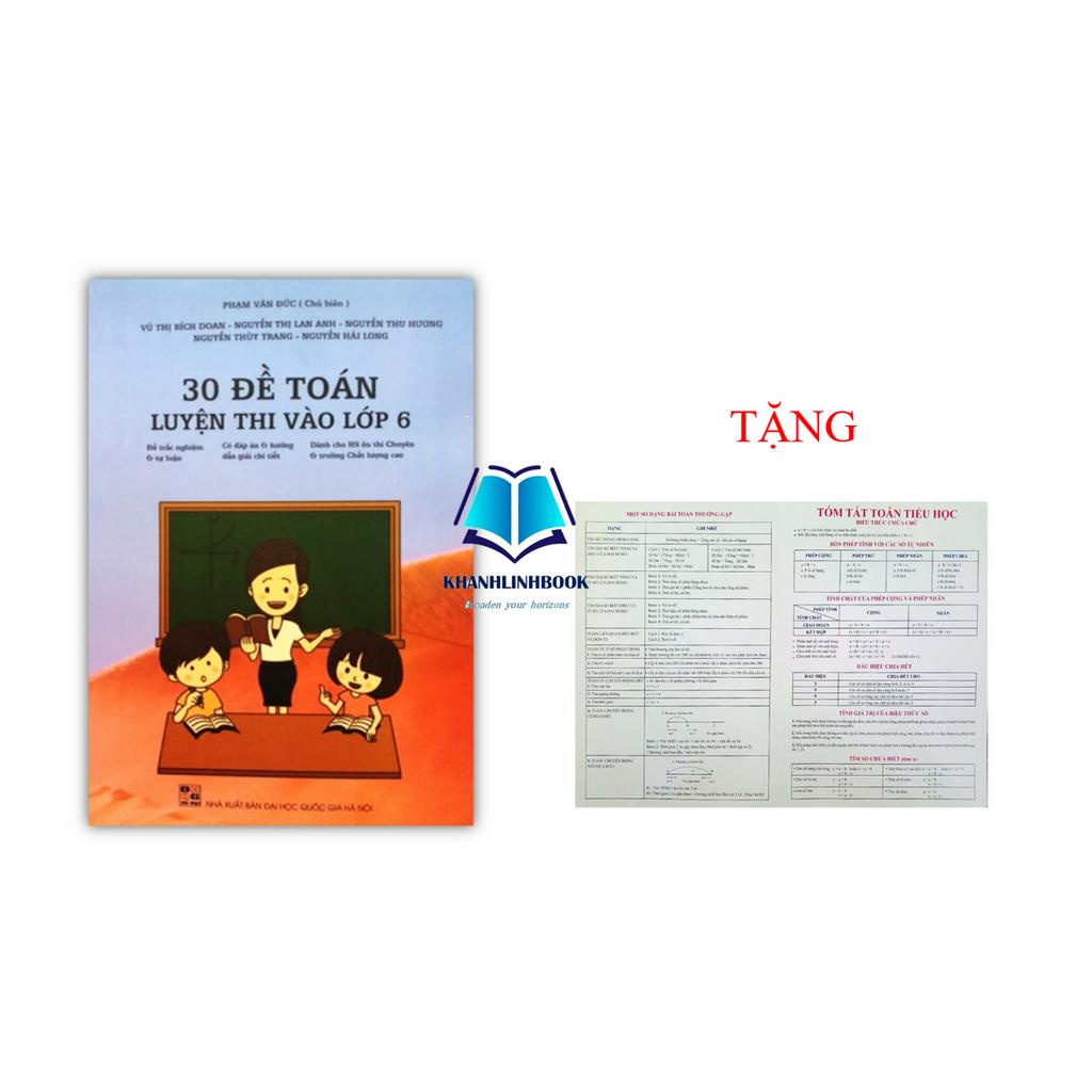 Sách - 30 Đề Toán luyện thi vào lớp 6
