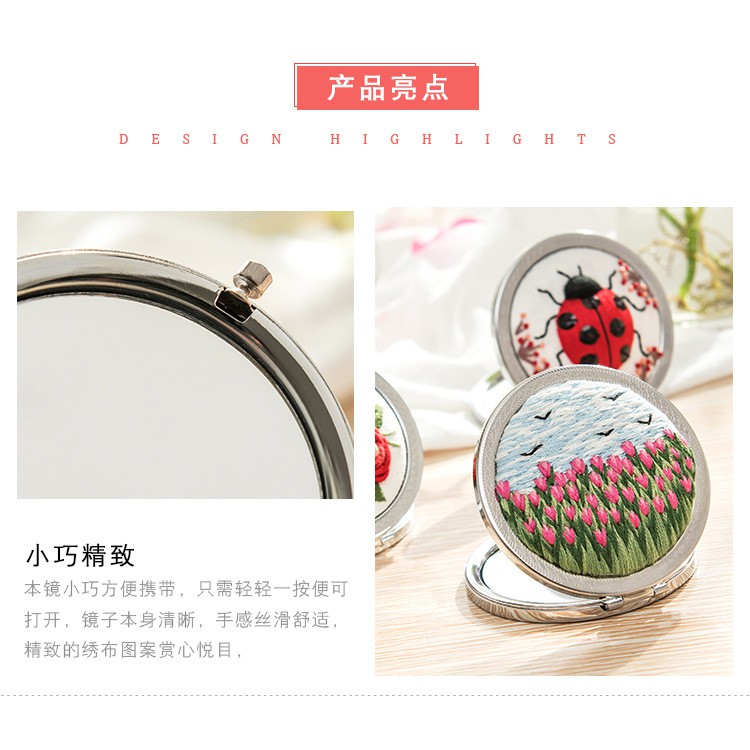 Kit thêu gương mini