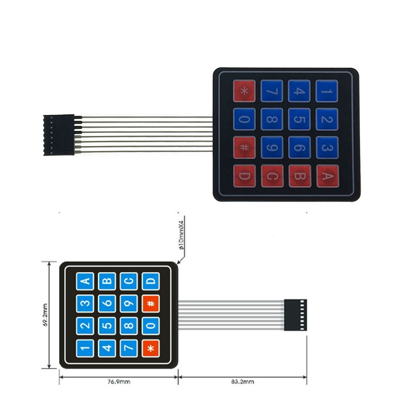 Bàn phím công tắc ma trận 4 12 16 20 4*4 1x4 3x4 4x4 4*5 cho xe hơi arduino