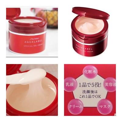{hàng nhật nội địa} Kem dưỡng chống lão hóa Shiseido Aqualabel Special Gel 70g (màu đỏ)