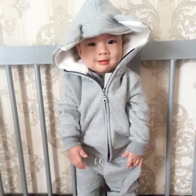 Bộ lông gấu xám cho bé