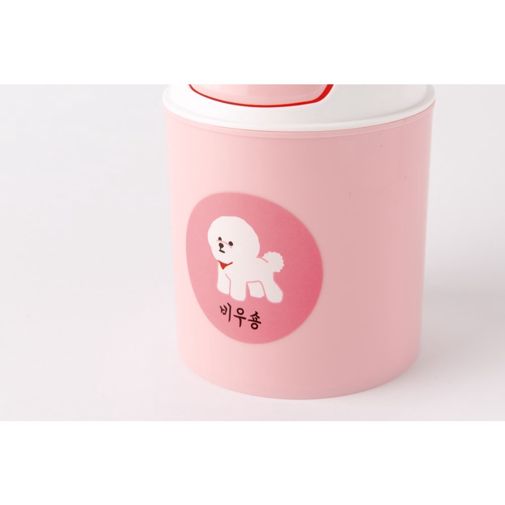 Thùng Rác Mini ARTBOX Hàn Quốc Hình Cún Trắng Xinh Xắn Màu Hồng