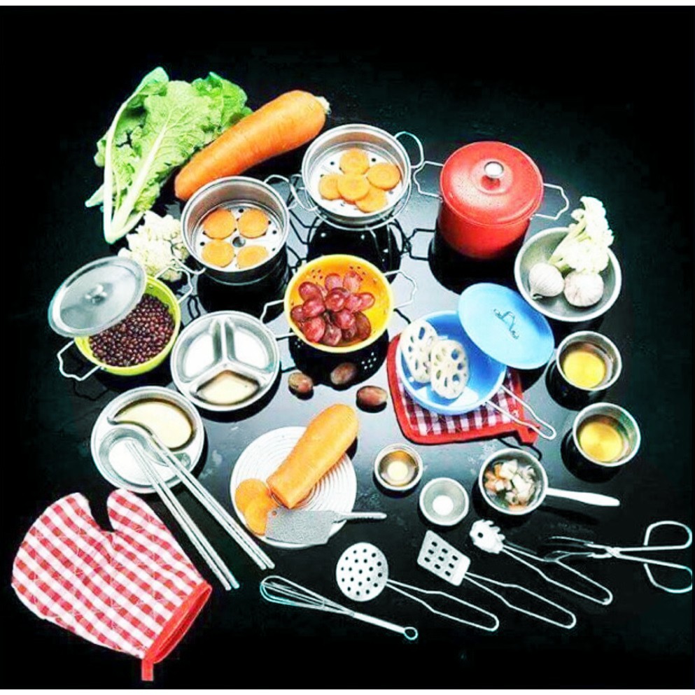 Bộ đồ chơi nấu ăn inox