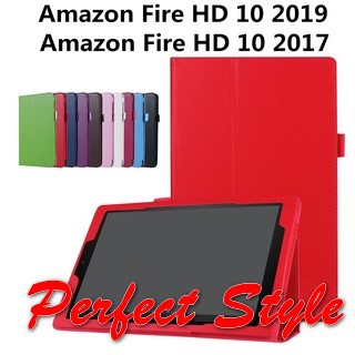 Bao da PU Amazon Kindle fire HD10 2017 2019 có đế dựng tiện ích
