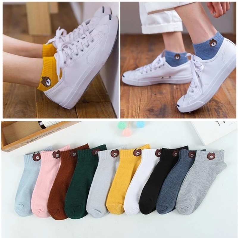 Hot 1 Đôi Vớ Thuyền Cotton Mềm Vô Hình Đơn Giản Thoáng Khí Thời Trang Cho Nữ