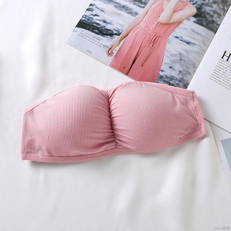 Áo ngực một mảnh trơn màu có đệm nâng ngực gợi cảm