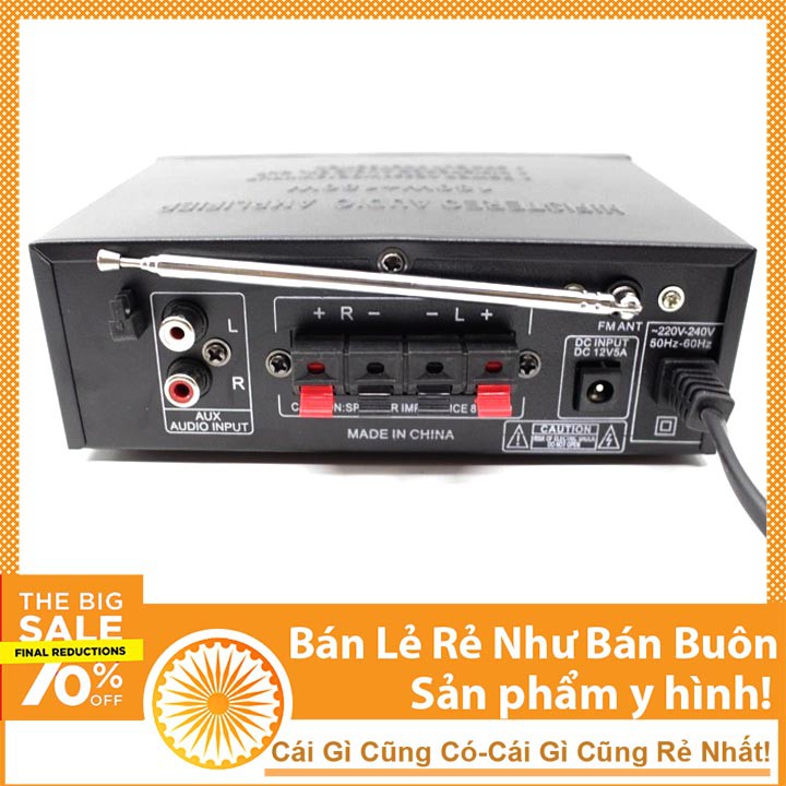 Thiết Bị Âm Thanh Ampli Mini Karaok AV-136BT 12V-220V