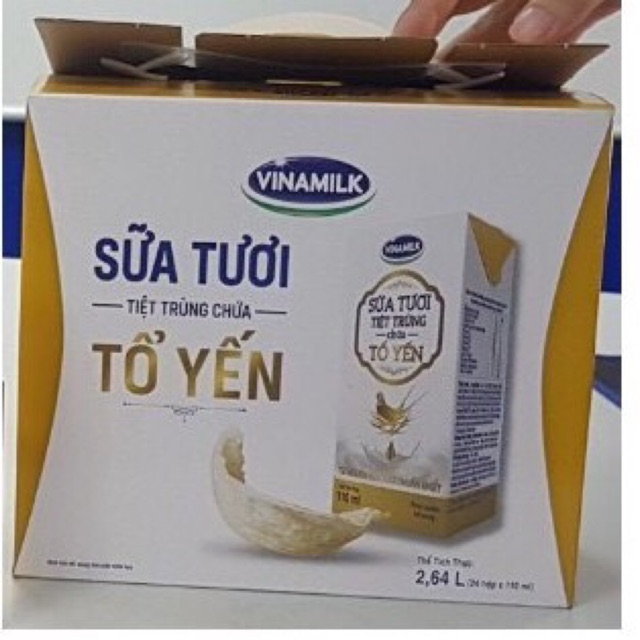 1 Thùng  Sữa tươi tổ Yến vinamilk 180ml
