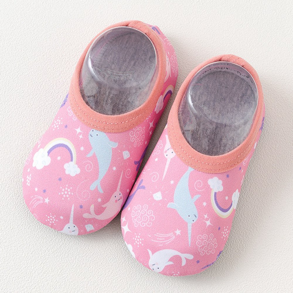 Giày Cotton Mềm Chống Trượt Hình Khủng Long Hoạt Hình Dễ Thương Cho Bé 0-6 Tuổi