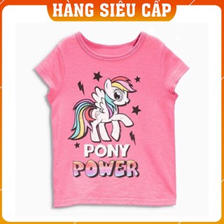 [Hàng Chính Hãng] Áo Phông Cộc Tay Cổ Tròn Bé Gái - Hàng Jumping Beans, Little Maven, HM, Chất Cotton 4c Thấm Hút Mồ Hôi