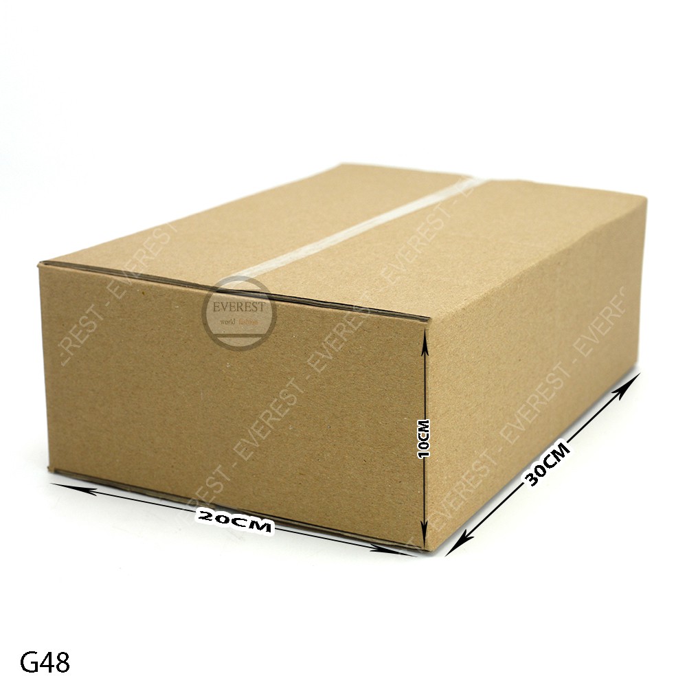 Combo 20 thùng G48 30x20x10 giấy carton gói hàng Everest