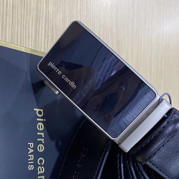 📕Auth Malaysia📕 Thắt Lưng Da Nam PIERRE_CARDIN Khoá Trượt Mặt Trơn  SALE 50% PC18