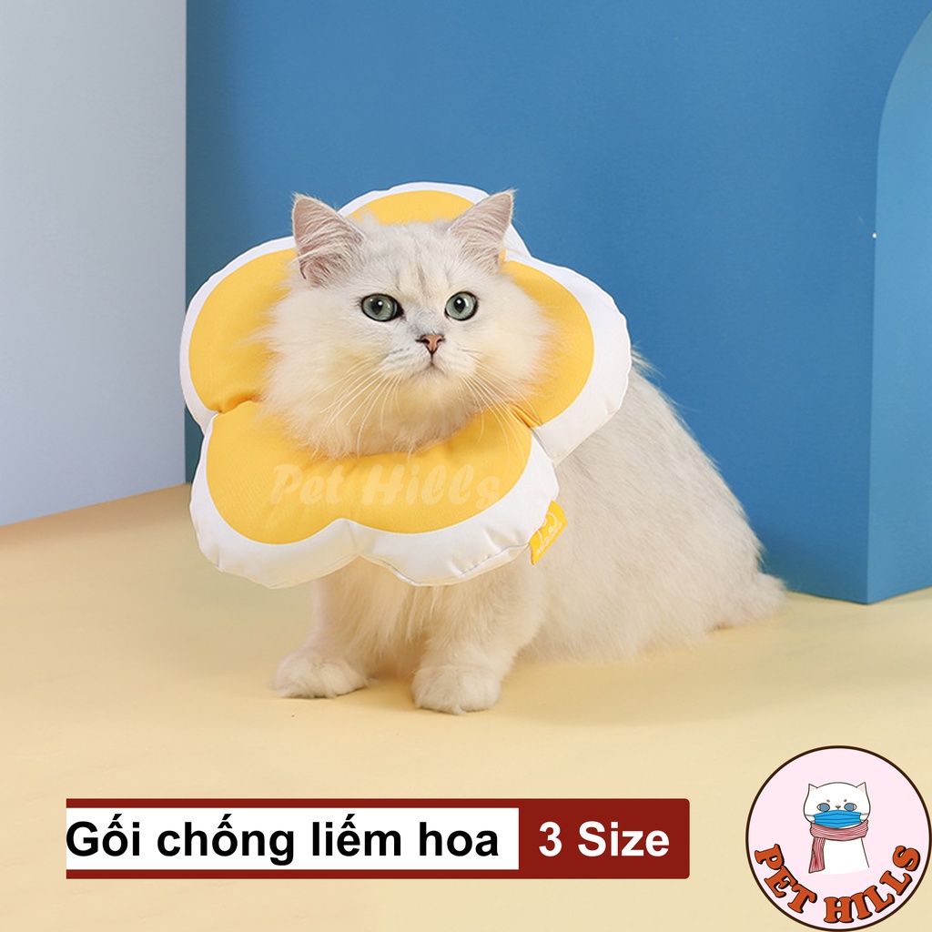 Gối chống liếm bông hoa cho chó mèo