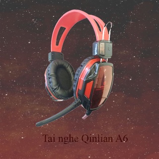 Tai Nghe Chụp Tai Chuyên Chơi Game Qinlian A6 H7 Tomato SK59 jack 3.5 Có Micro Dây Chống Đứt Cho Máy Tính Và Điện Thoại