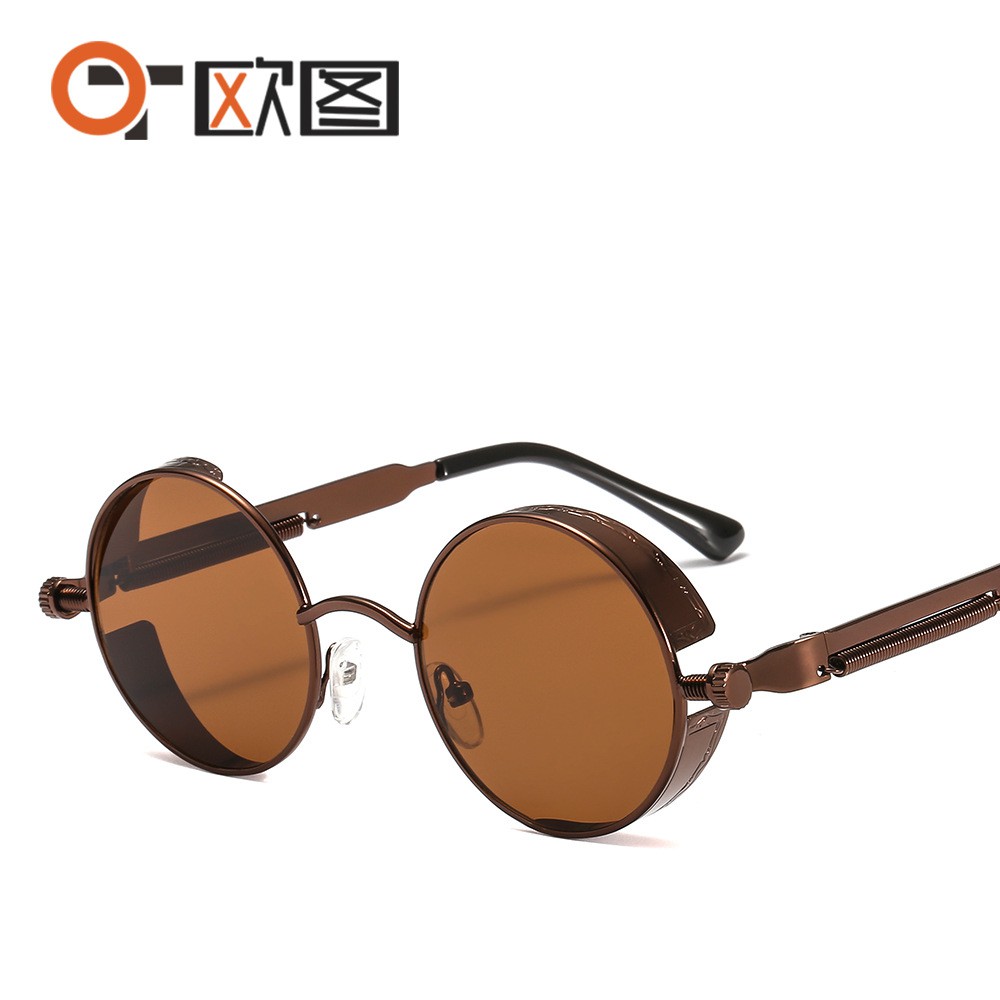 Kính mát có gọng tròn phong cách độc đáo thời trang 2518