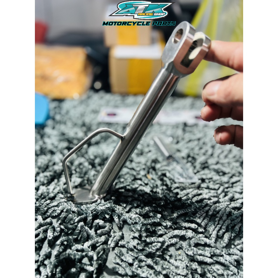 &quot;Chân chống nghiêng inox 304 đặt nguyên khối dành cho xe Vario, Exciter 150, Fuled, winner, sonic, Raider, Satria, Wave