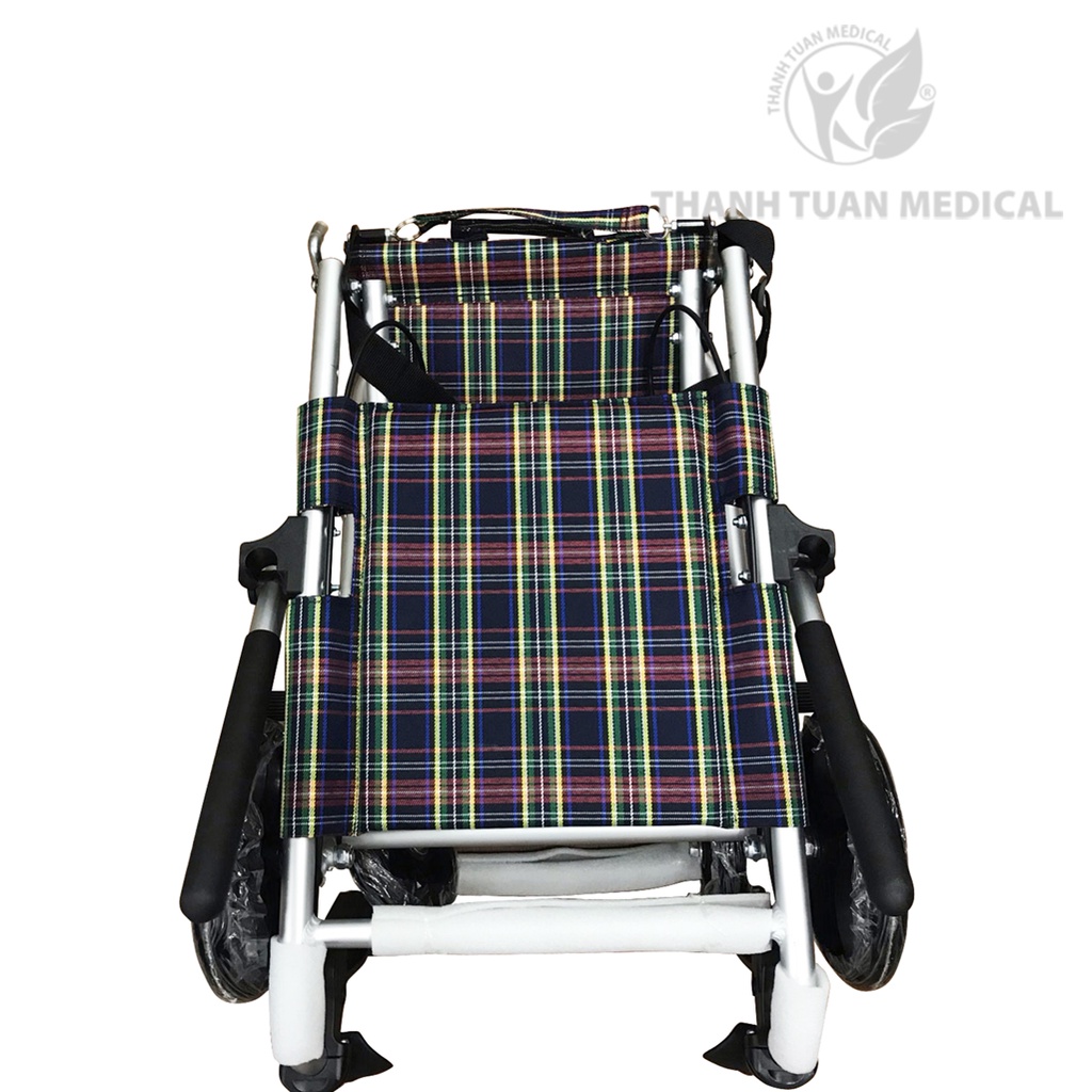 Xe lăn hợp kim nhôm nhẹ đơn giản du lịch gấp nhỏ siêu cho người già đẩy trẻ em - Lucass X11  tiêu chuẩn Mỹ