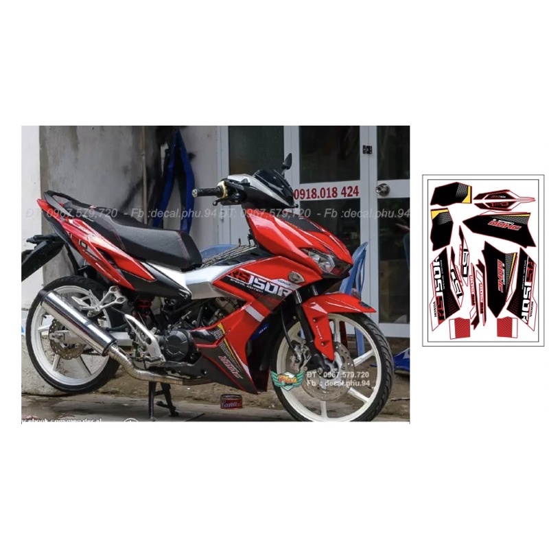 Tem rời Winner X RS 150 mẫu mới