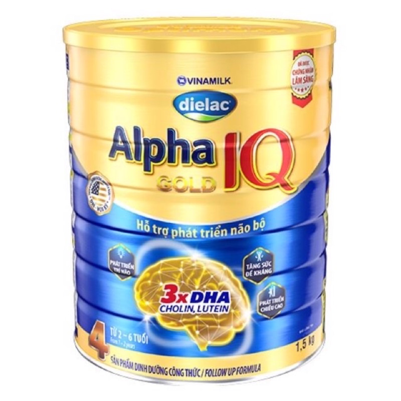 Sữa Dielac Alpha Gold 4, lon  900g/1.5kg