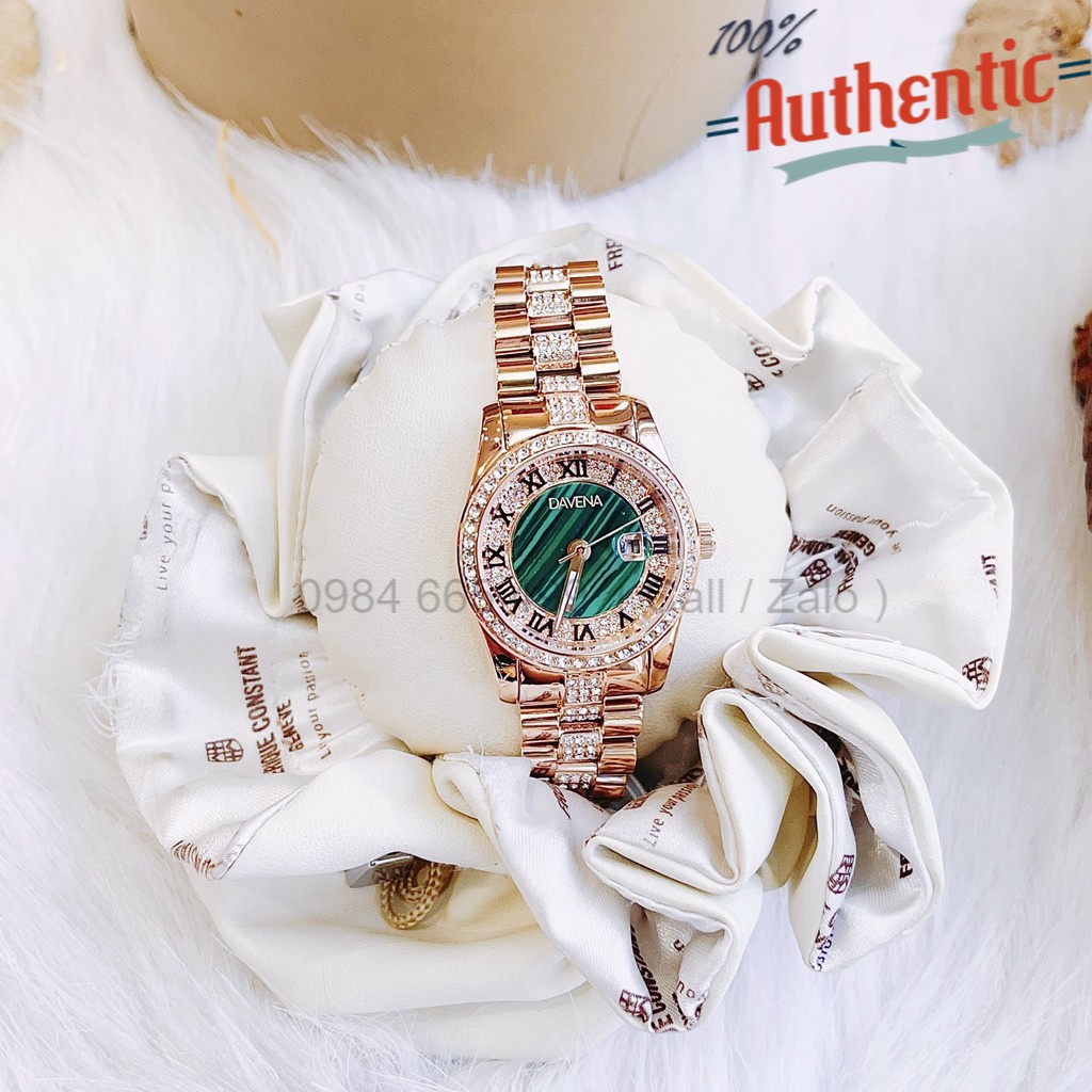 Đồng Hồ Nữ Davena Thiết Kế Giống Rolex D61803