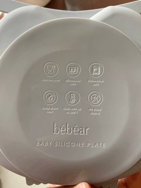 KHAY ĂN DẶM SILICON BEBEAR CHỐNG ĐỔ CAO CẤP CHO BÉ