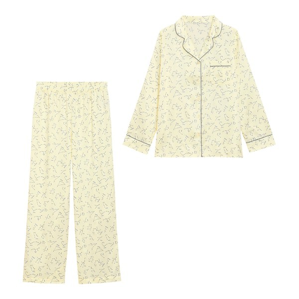 Pijama GU màu tím, vàng